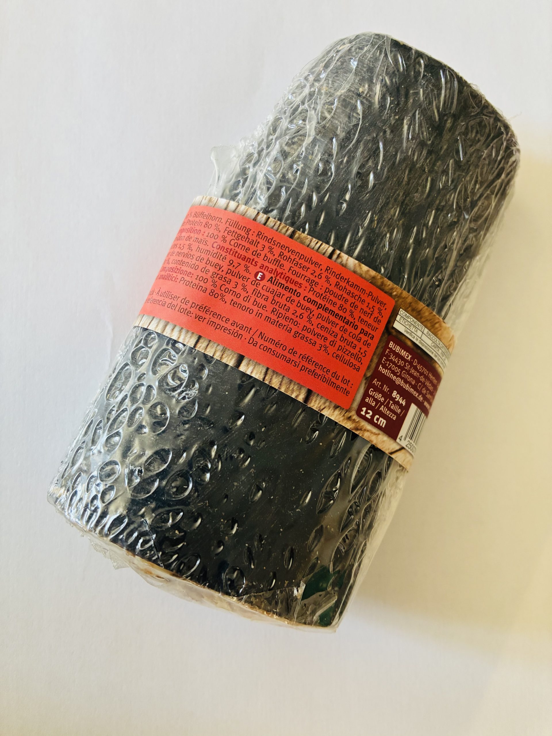 Corne de buffle fourrée